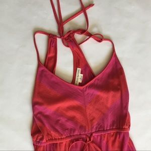 Wide stripe maxi dress